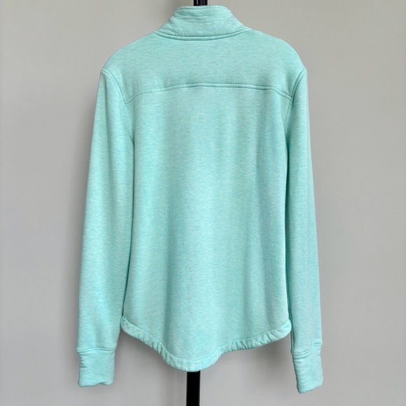 Vineyard Vines Dreamcloth Relaxed Shep Shirt Quarter Zip Sweatshirt Mint NWOT - Picture 4 of 14